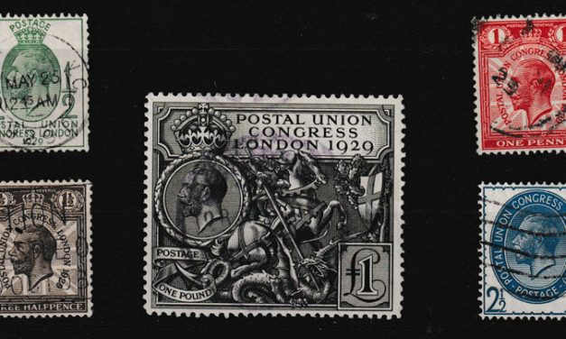 G.B. #205-209 F/VF Used 1929 P.U.C. Set (5)