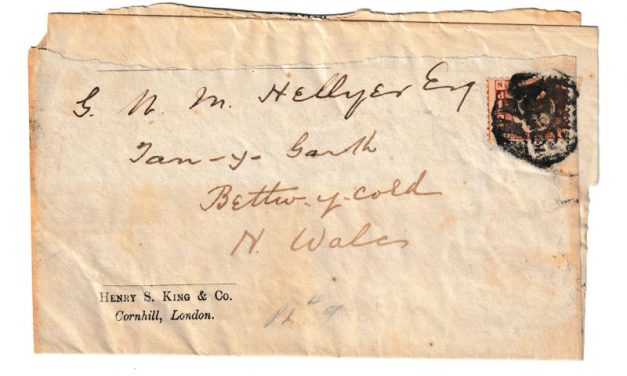 G.B. #58 Plate 9 The Week’s News wrapper to N. Wales