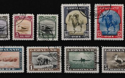 Greenland #10-18 VF Used 1945 American Set (9)