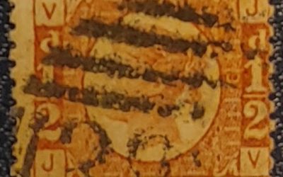 G.B. #58 Fine Used 1/2d plate 9 QV Bantam