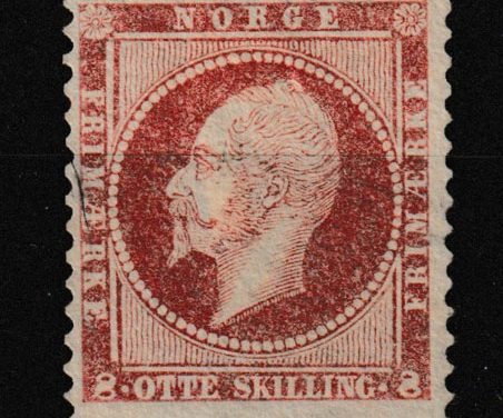 Norway #5 Fine Unused 1856 8Sk
