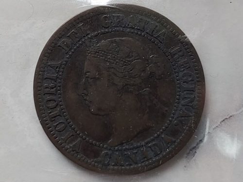 Canada ICCS VF20 1891 LL SD Obverse 3 Queen Victoria Large Cent