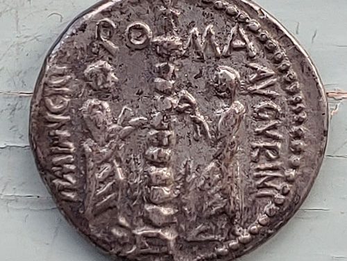 Roman Republic C. Minucius Augurinus 135 BC Silver Denarius