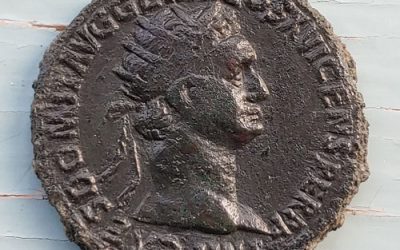 Domitian, as Augustus 81-96 AD 13gm AE Dupondius