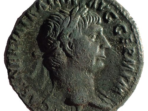 Trajan 98-117 AD 10.6gm AE27 struck at Rome w/ Victory etc