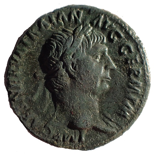 Trajan 98-117 AD 10.6gm AE27 struck at Rome w/ Victory etc