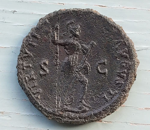 Domitian, as Augustus 81-96 AD 13gm AE Dupondius