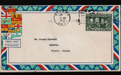 Canada #142 29 Jn 1927 2c Confederation Ottawa Flag Eppstadt FDC