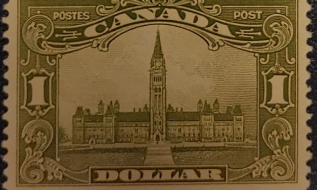Canada #159 VF Mint 1929 $1 Parliament selected for centering