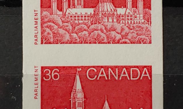 Canada #953a VF+ Never Hinged 1987 36c Imperforate Pair