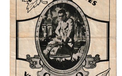 Vancouver Arena 1934 20 Player signed Leafs/Wings Hockey Prog