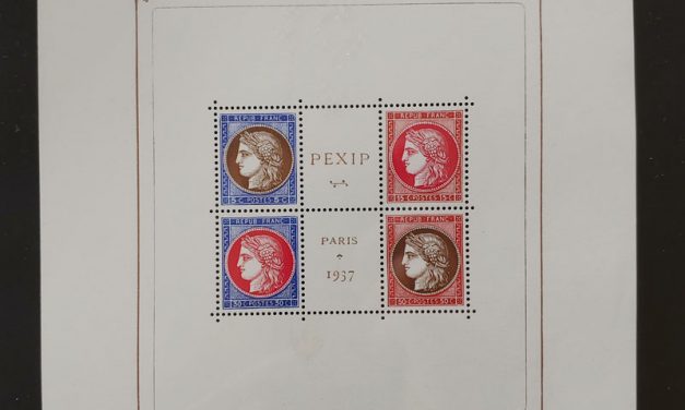 France #329 Mint 1937 Stampex Souvenir Sheet