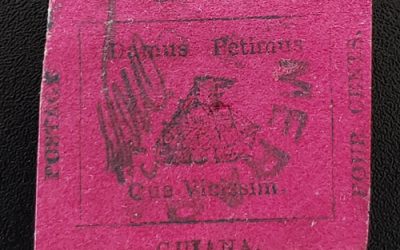 British Guiana #14 VF Used 1856 4c, 1955 Stolow Cert