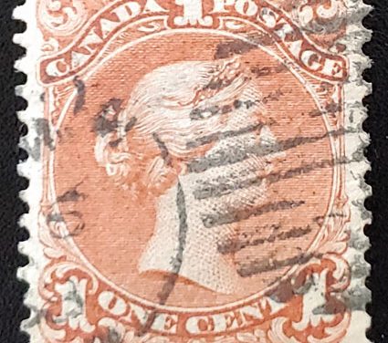 Canada #22ii VF 1868 1c Bothwell Paper ex Siverts