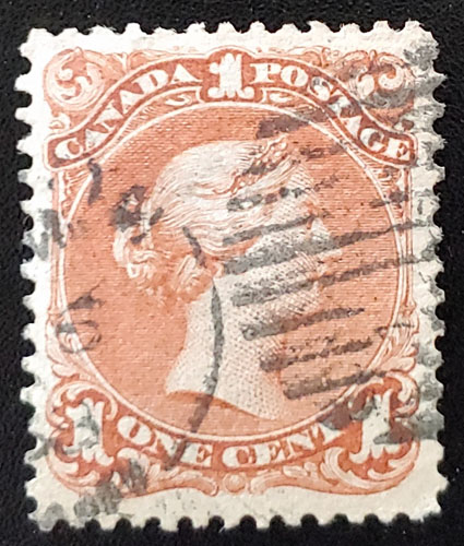 Canada #22ii VF 1868 1c Bothwell Paper $250 ex Siverts
