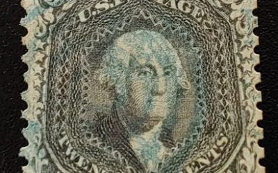 U.S.A. #78c F/VF Used 1862 24c Blackish Violet, reperfed