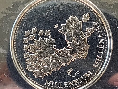 Canada ICCS MS62 2000 Millennium Mule 25 Cents