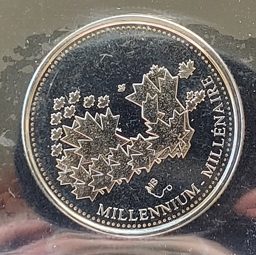 Canada ICCS MS62 2000 Millennium Mule 25 Cents $300+