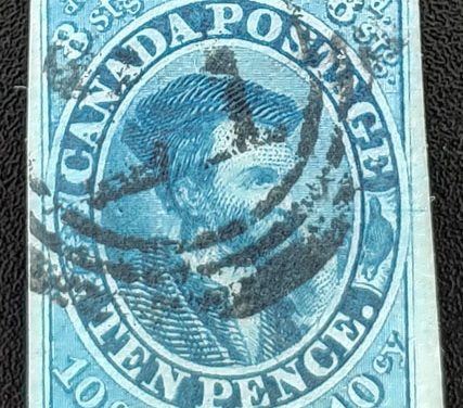 Canada #7a VF Used 1855 10d Cartier 2005 Greene Cert.