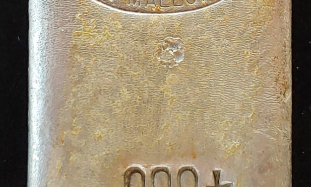 Johnson Matthey & Mallory pure Silver 10 oz poured Bar