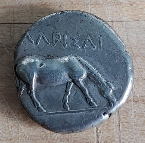 Greece/Thessaly 350-325 BC Larissa 6.1gm Silver Drachm