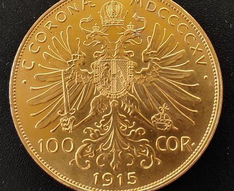 Austro-Hungary BU 1915 Franz Joseph Gold 100 Corona .9739oz