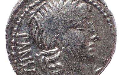 C. Vicius C.f. Pansa 90 BC 20mm 3.8gm Silver Denarius w/ Apollo etc