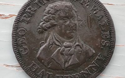 George, Prince of Wales London & Middlesex Conder 1/2d Token