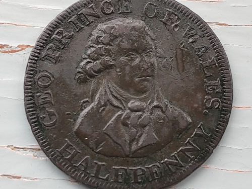 George, Prince of Wales London & Middlesex Conder 1/2d Token