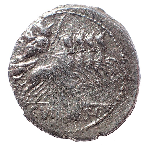 C. Vicius C.f. Pansa 90 BC 20mm 3.8gm Silver Denarius w/ Apollo etc