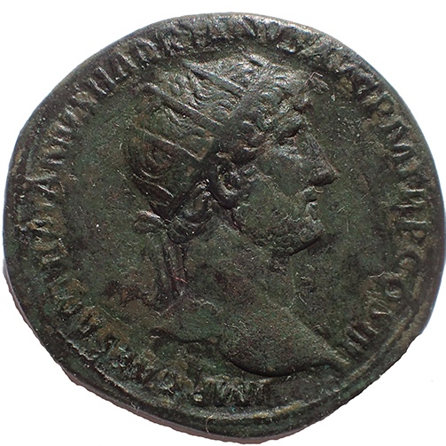 Hadrian 117-138 AD 28mm 13.7gm AE Dupondius w/ Virtus etc