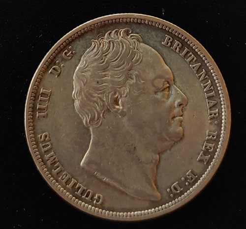 G.B./Colonial Canada AU/XF+ 1836 William IV Silver Half Crown $600+