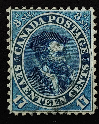 Canada #19 VF Used 1859/1864 17c Cartier shade $300