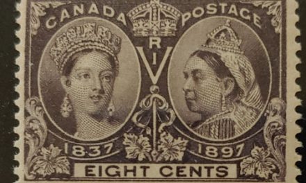 Canada #56 F/VF Never Hinged 1897 8c Jubilee