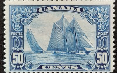 Canada #158 Fine Never Hinged 1929 50c Bluenose