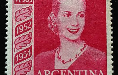 Eva Peron, Argentina #627 1954 3 pesos