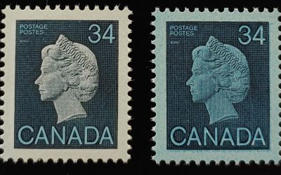 Canada #926i VFNH 1985 34c Blue Paper Variety w/ normal
