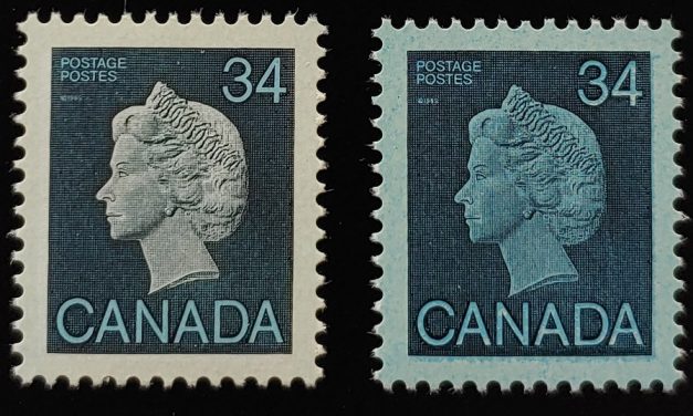 Canada #926i VFNH 1985 34c Blue Paper Variety w/ normal