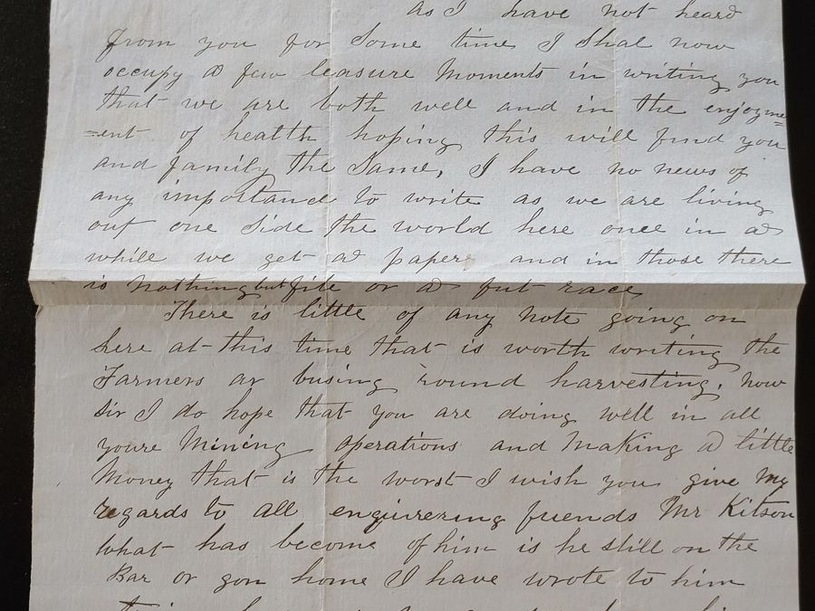 Camp Pickett 1861 1.5 page San Juan Is. letter from R.H. Frazer to Boyd