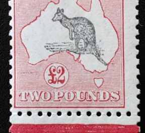 Australia #102 Fine+ Mint HR 1930 2 Pounds Roo