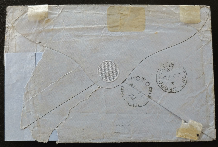 Kenneth Mckenzie repaired 1872 incoming & 1885 free frank SJI Cvrs