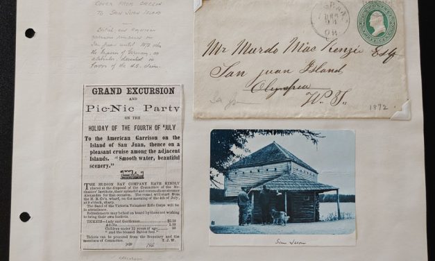 Murdo Mckenzie 1872 3c Oregon Postal Stationery to San Juan Island
