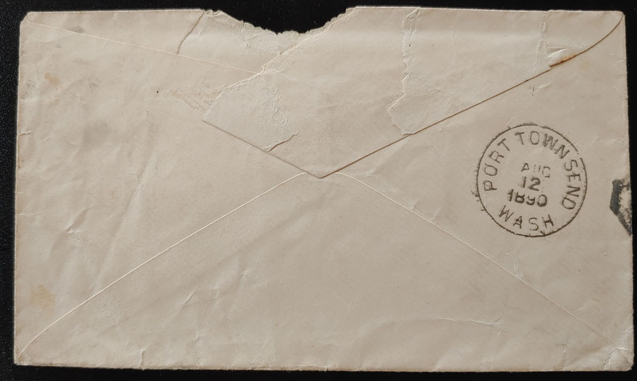 Kenneth Mckenzie 1879 & 1890 3c SQ Cover duo to San Juan Island
