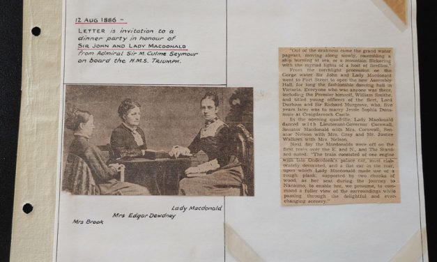 Sir John & Lady Macdonald 1886 Dinner Party Invitation to O’Reilly from Admiral