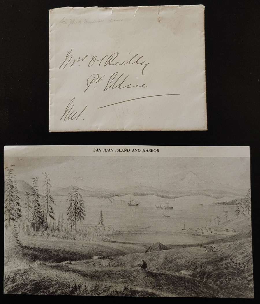 Macdonald 1886 Dinner Party Invitation to O’Reilly from Admiral