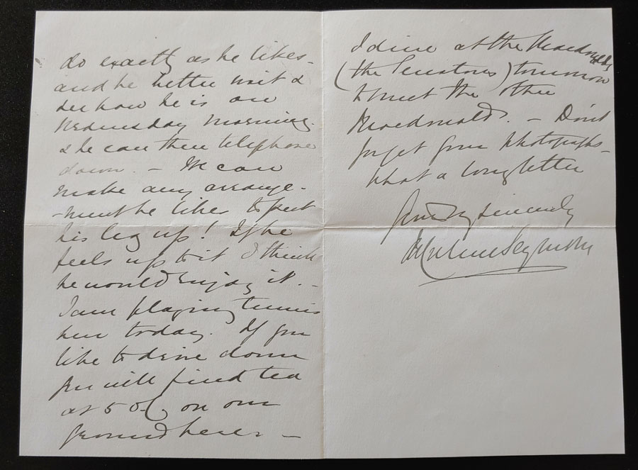 Macdonald 1886 Dinner Party Invitation to O’Reilly from Admiral