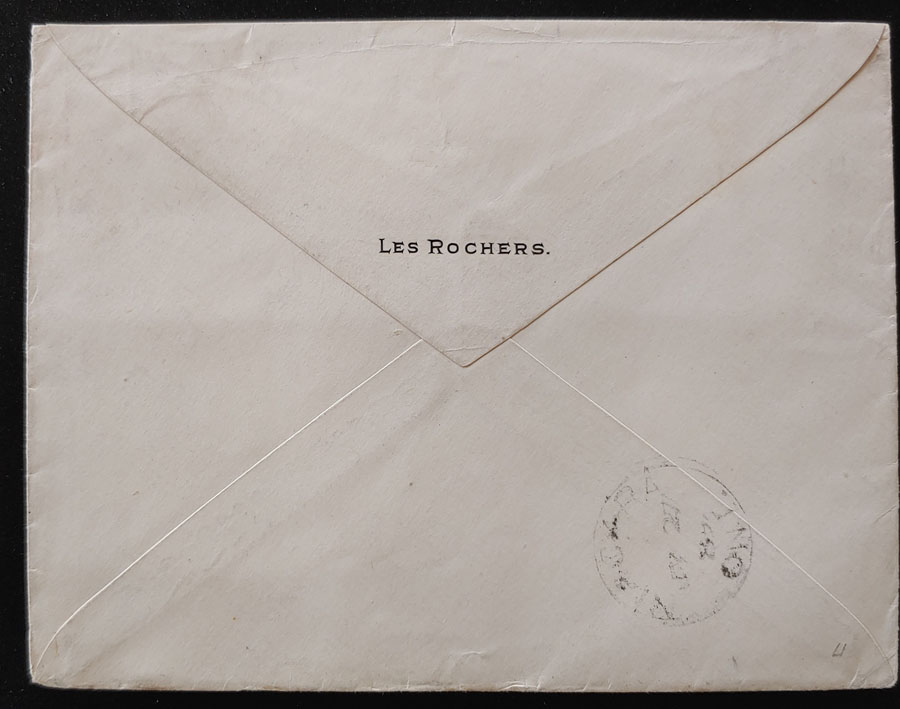 John A. Macdonald free franked 1889 Cover on Last Spike page