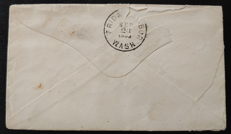 Kenneth Mckenzie 1892 3c SQ Cover & contents to Friday Harbour