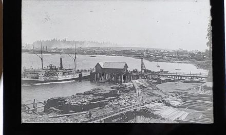 Waterfront Best Vancouver in 1886/1888 3.5″ Glass Lantern Slide