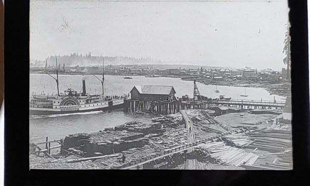 Waterfront Best Vancouver in 1886/1888 3.5″ Glass Lantern Slide